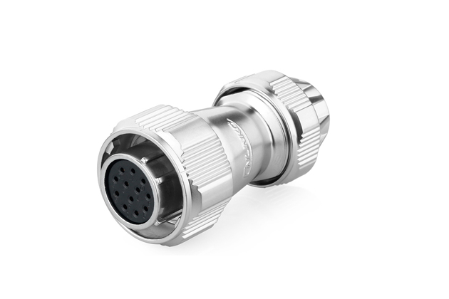 YZ-20-12芯金屬圓形四孔防水航空插頭信號(hào)連接器